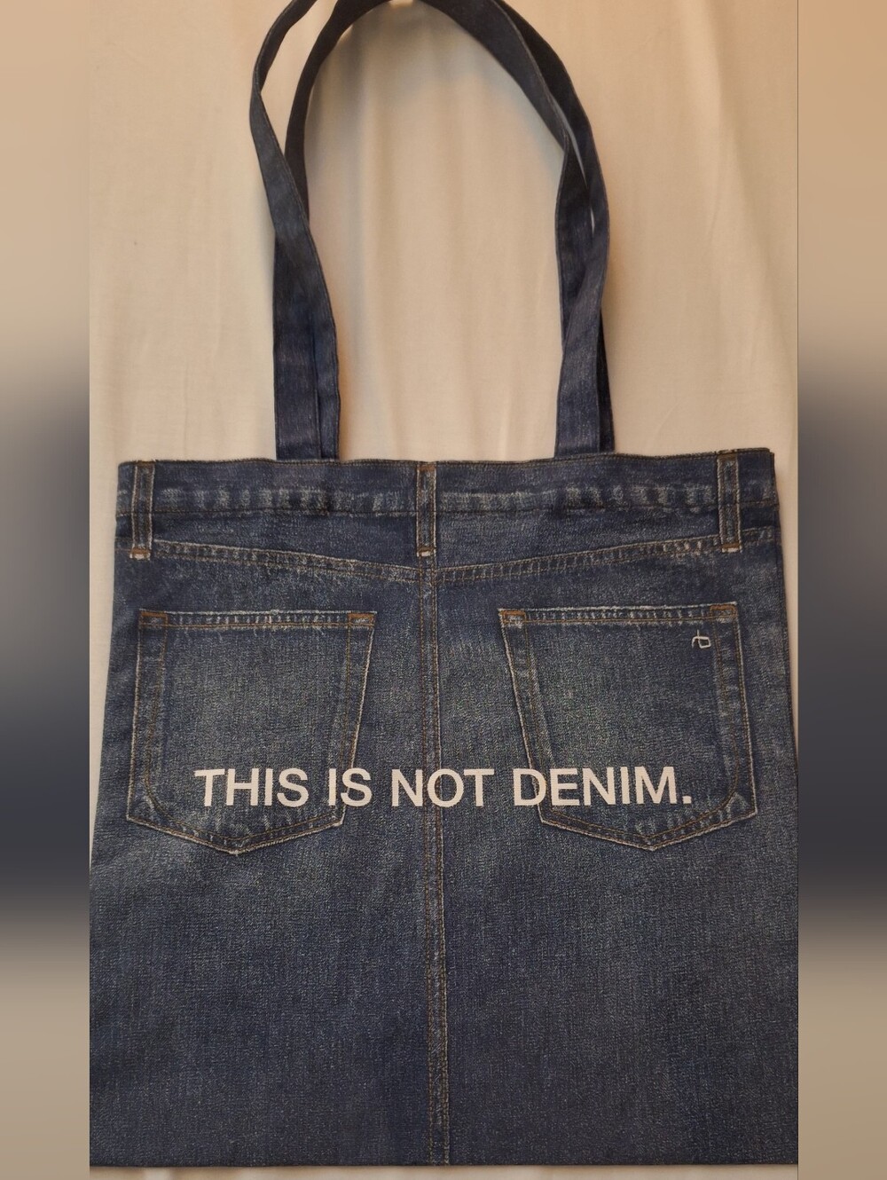 rag & bone Blue 'THIS IS NOT DENIM.' Tote